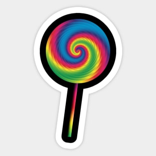 multicolored pacifier Sticker